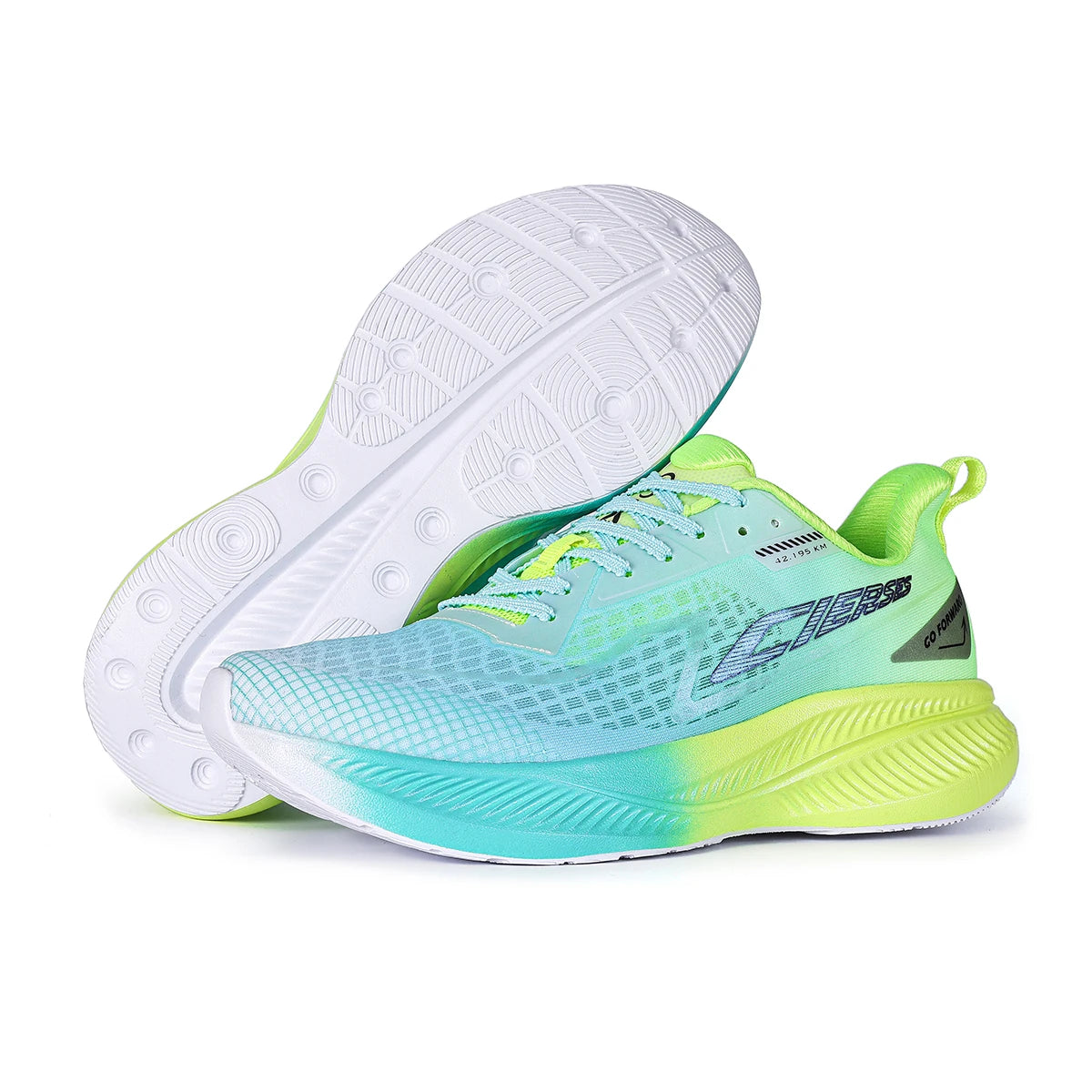 CIERSE New Cushioning Running Shoes for Men Suitable Heavy Runners Lace up Sports Women Non-Slip Outdoor Athletic Male Sneakers