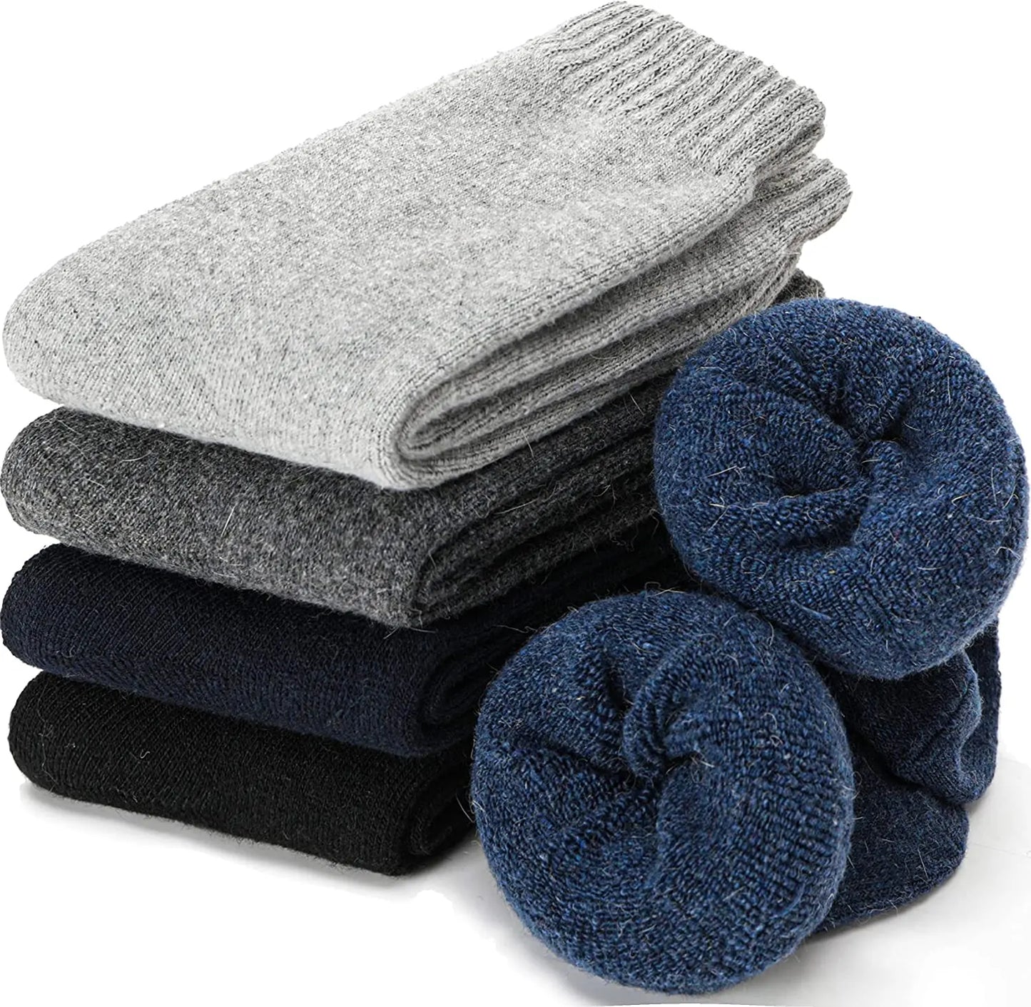 5Pairs Winter Thicken Wool Merino Socks Women Towel Keep Warm Winter Socks Cotton New Year Christmas Gift Russia Socks for Man
