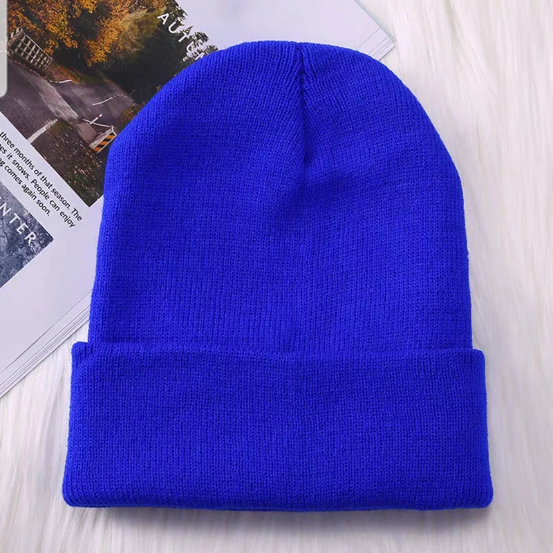 Winter Hats for Men Woman New Beanies Knitted Solid Cute Hat Girls Autumn Female Beanie Caps Warmer Bonnet Ladies Casual Cap