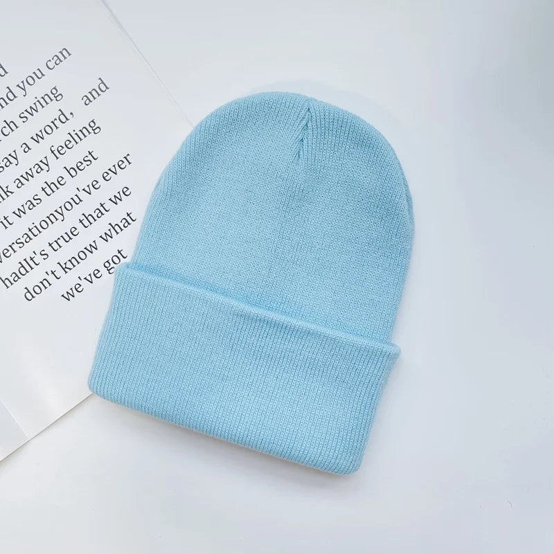 Unisex Winter Hats Solid Warm Soft Knitted Hats Autumn Acrylic Hip Hop Caps Women'S Skullies Beanies for Women Men Dropshipping