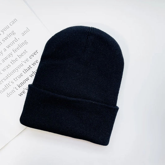 Unisex Winter Hats Solid Warm Soft Knitted Hats Autumn Acrylic Hip Hop Caps Women'S Skullies Beanies for Women Men Dropshipping