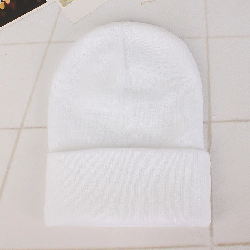Winter Hats for Men Woman New Beanies Knitted Solid Cute Hat Girls Autumn Female Beanie Caps Warmer Bonnet Ladies Casual Cap