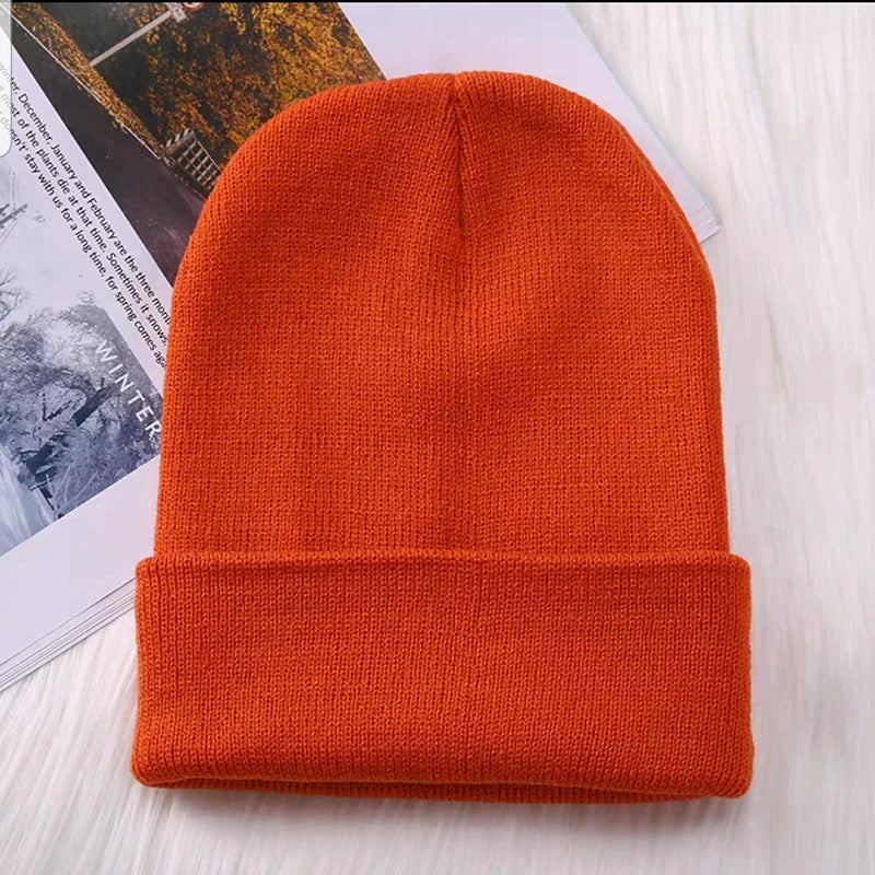 Winter Hats for Men Woman New Beanies Knitted Solid Cute Hat Girls Autumn Female Beanie Caps Warmer Bonnet Ladies Casual Cap