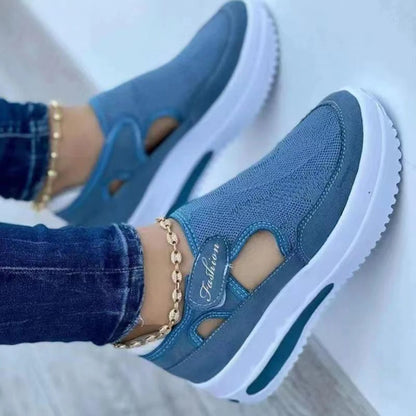 Women'S Red Sports Shoes, Canvas Tennis Shoes, Women'S Casual Sports Shoes, Platform Shoes, Empty Shoes