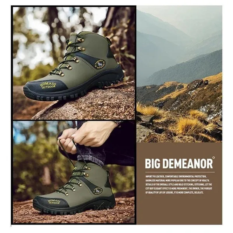 2021 New Four Seasons Hiking Shoes for Man Adults Outdoor Athletics Male Sneakers Breathable Trekking Mountain Sports Climbing Shoes