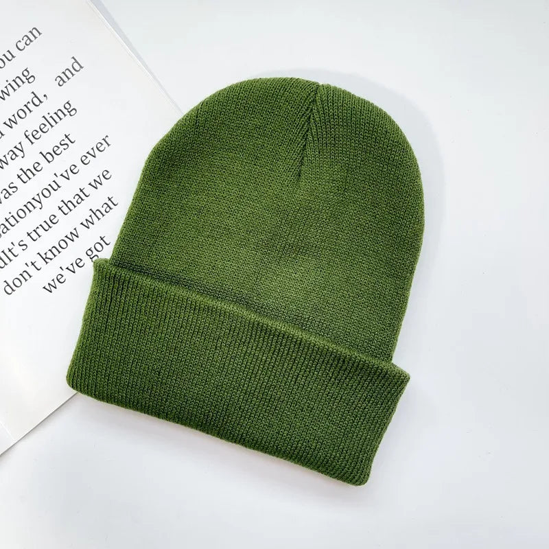 Unisex Winter Hats Solid Warm Soft Knitted Hats Autumn Acrylic Hip Hop Caps Women'S Skullies Beanies for Women Men Dropshipping