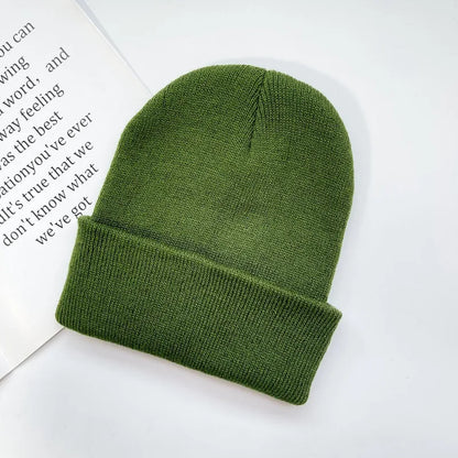 Unisex Winter Hats Solid Warm Soft Knitted Hats Autumn Acrylic Hip Hop Caps Women'S Skullies Beanies for Women Men Dropshipping
