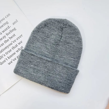 Unisex Winter Hats Solid Warm Soft Knitted Hats Autumn Acrylic Hip Hop Caps Women'S Skullies Beanies for Women Men Dropshipping