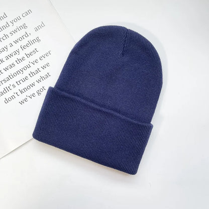 Unisex Winter Hats Solid Warm Soft Knitted Hats Autumn Acrylic Hip Hop Caps Women'S Skullies Beanies for Women Men Dropshipping