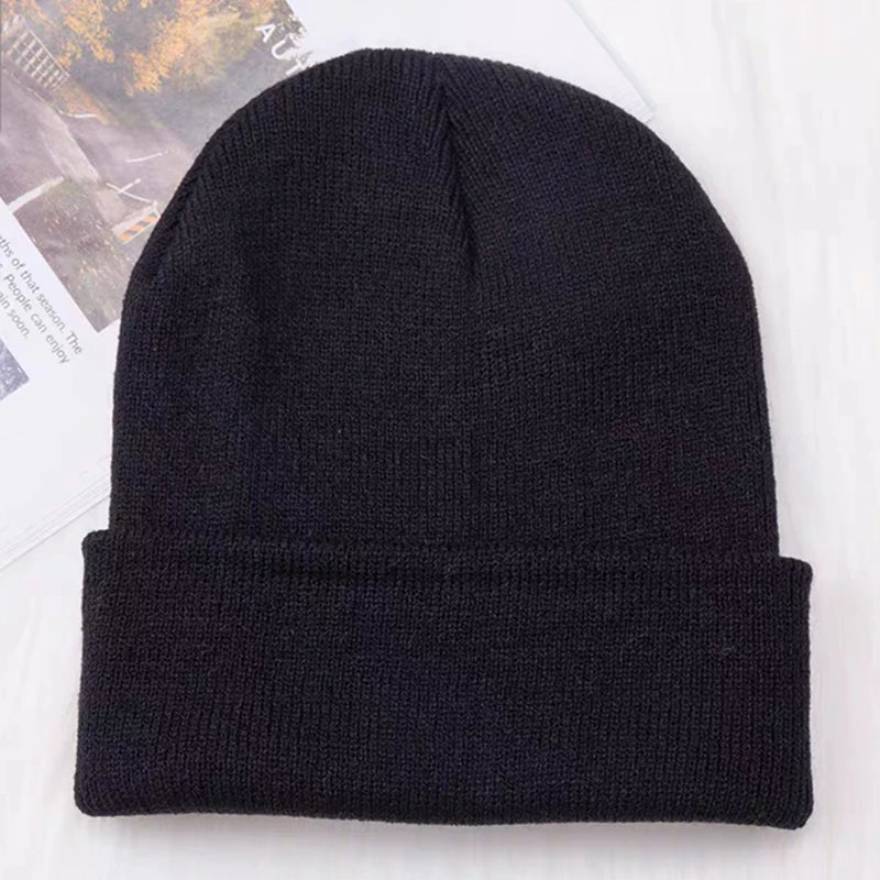 Winter Hats for Men Woman New Beanies Knitted Solid Cute Hat Girls Autumn Female Beanie Caps Warmer Bonnet Ladies Casual Cap