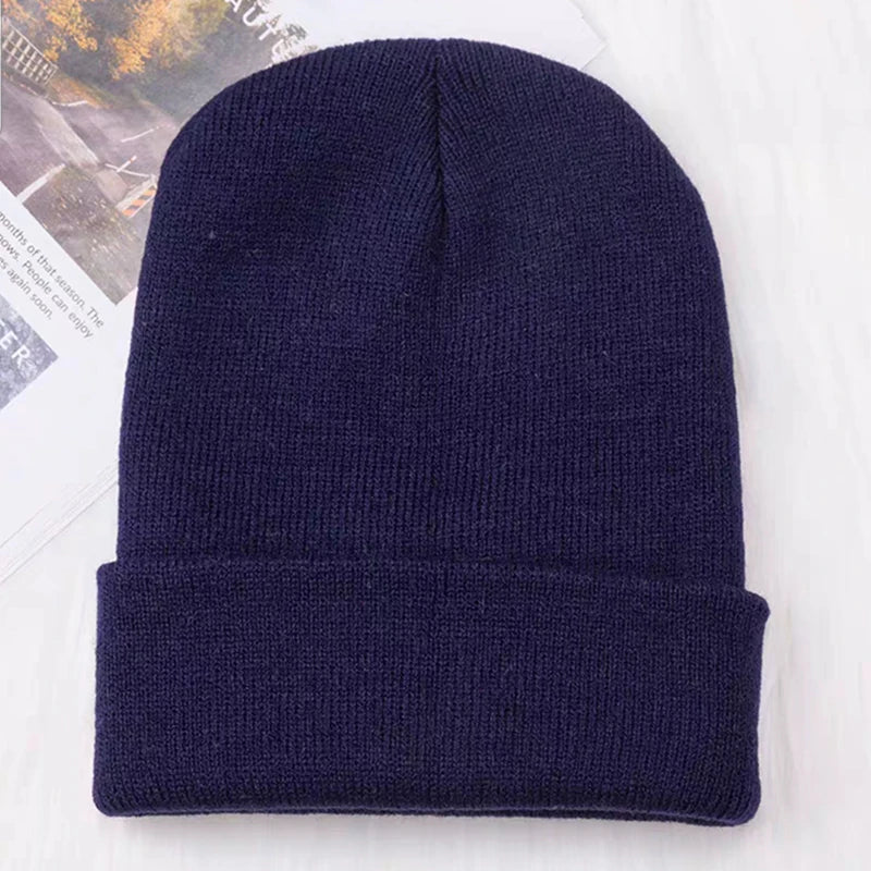 Winter Hats for Men Woman New Beanies Knitted Solid Cute Hat Girls Autumn Female Beanie Caps Warmer Bonnet Ladies Casual Cap