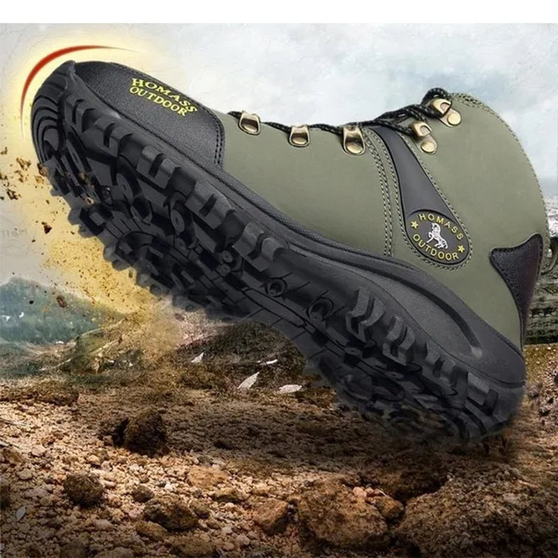 2021 New Four Seasons Hiking Shoes for Man Adults Outdoor Athletics Male Sneakers Breathable Trekking Mountain Sports Climbing Shoes