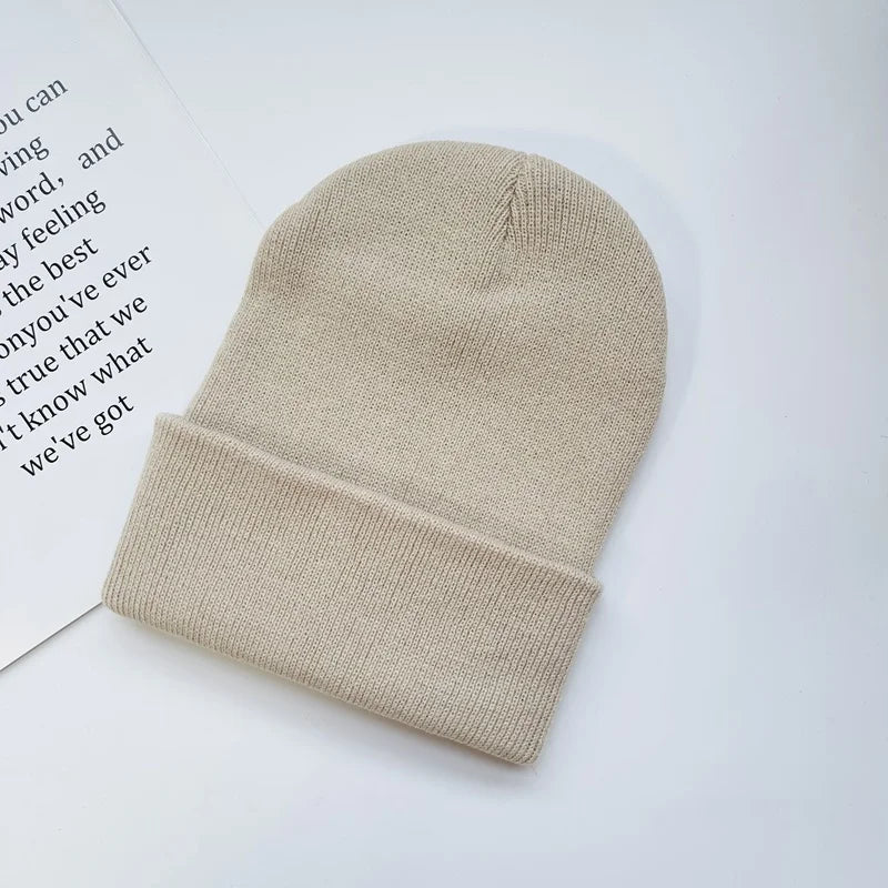 Unisex Winter Hats Solid Warm Soft Knitted Hats Autumn Acrylic Hip Hop Caps Women'S Skullies Beanies for Women Men Dropshipping