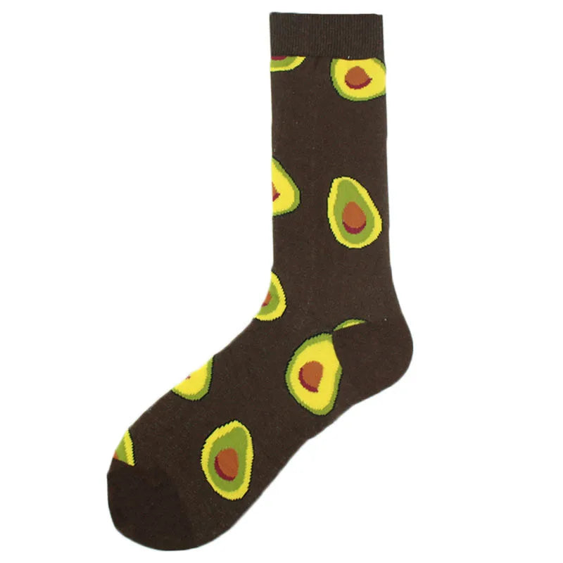 New Mens Sock Brand Diamond Ramen Astronaut Pattern Hip Hop Cool Socks for Men Winter Thick Long Skate Funny Socks Colorful