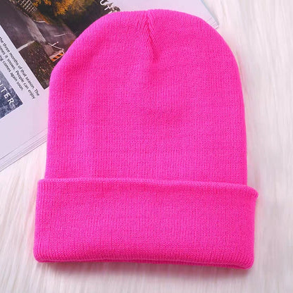 Winter Hats for Men Woman New Beanies Knitted Solid Cute Hat Girls Autumn Female Beanie Caps Warmer Bonnet Ladies Casual Cap
