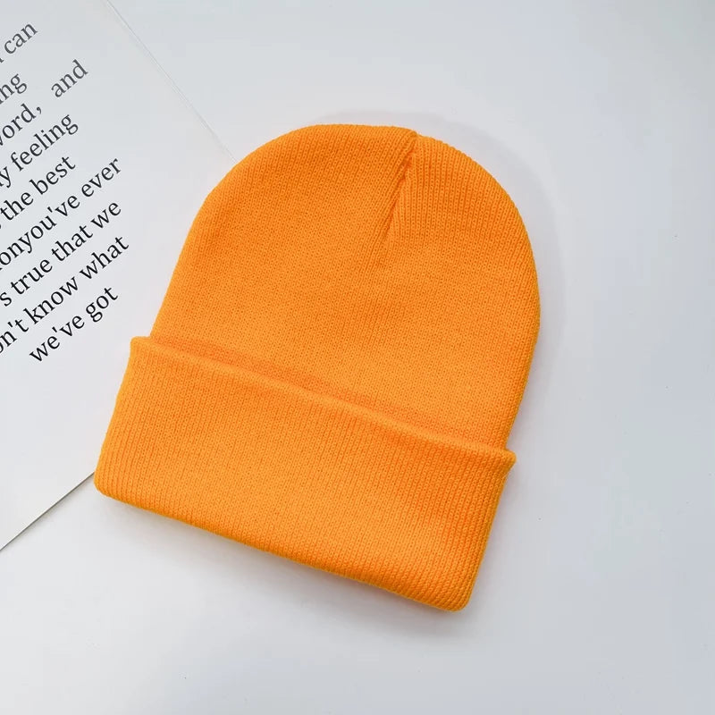 Unisex Winter Hats Solid Warm Soft Knitted Hats Autumn Acrylic Hip Hop Caps Women'S Skullies Beanies for Women Men Dropshipping