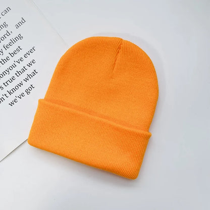 Unisex Winter Hats Solid Warm Soft Knitted Hats Autumn Acrylic Hip Hop Caps Women'S Skullies Beanies for Women Men Dropshipping