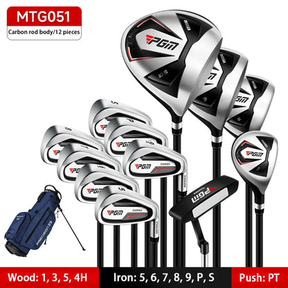 PGM Complete Golf Club Set for Men, Right Hand Combo Set, Beginner'S Training, Golf Rod, 4,9,12 Branch Men'S Golf Set