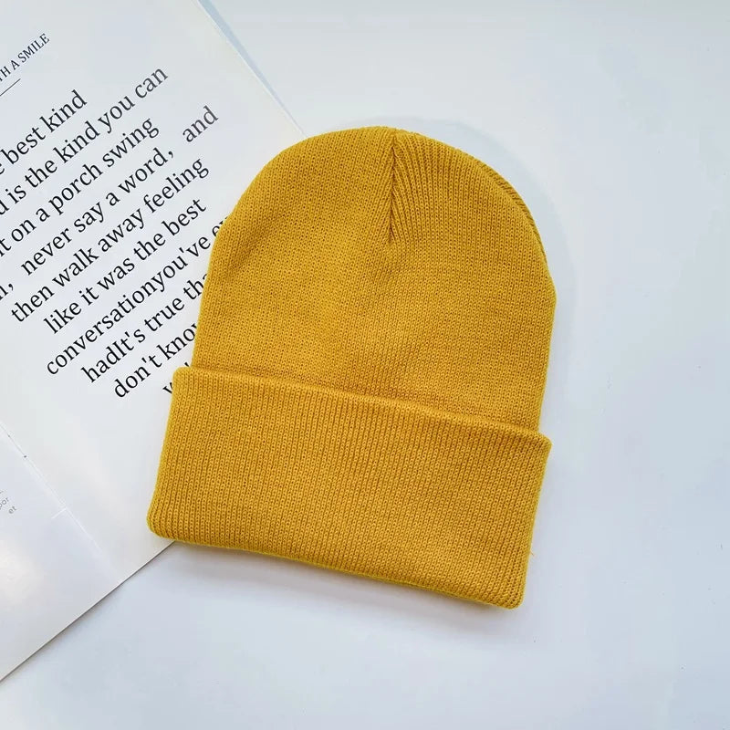 Unisex Winter Hats Solid Warm Soft Knitted Hats Autumn Acrylic Hip Hop Caps Women'S Skullies Beanies for Women Men Dropshipping