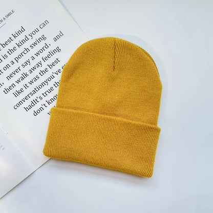 Unisex Winter Hats Solid Warm Soft Knitted Hats Autumn Acrylic Hip Hop Caps Women'S Skullies Beanies for Women Men Dropshipping