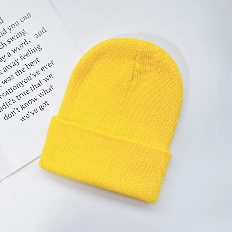 Unisex Winter Hats Solid Warm Soft Knitted Hats Autumn Acrylic Hip Hop Caps Women'S Skullies Beanies for Women Men Dropshipping
