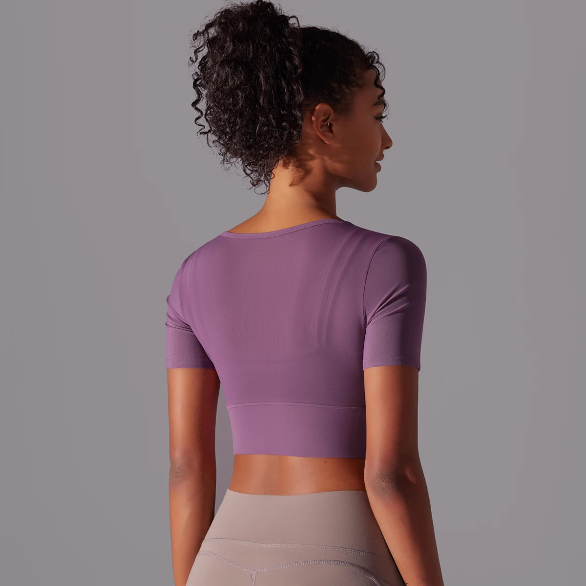 Women'S Mesh Yoga Shirt Sexy Short Sleeve T-Shirt Sport Top Blouse Cover up Quick Dry Gym Clothes Running Fitness Tank Sportwear