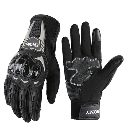 Winter Motorcycle Gloves Men Women Touchscreen Motocross Gloves Waterproof PVC Hard Shell Protection Motorbike Gloves Keep Warm