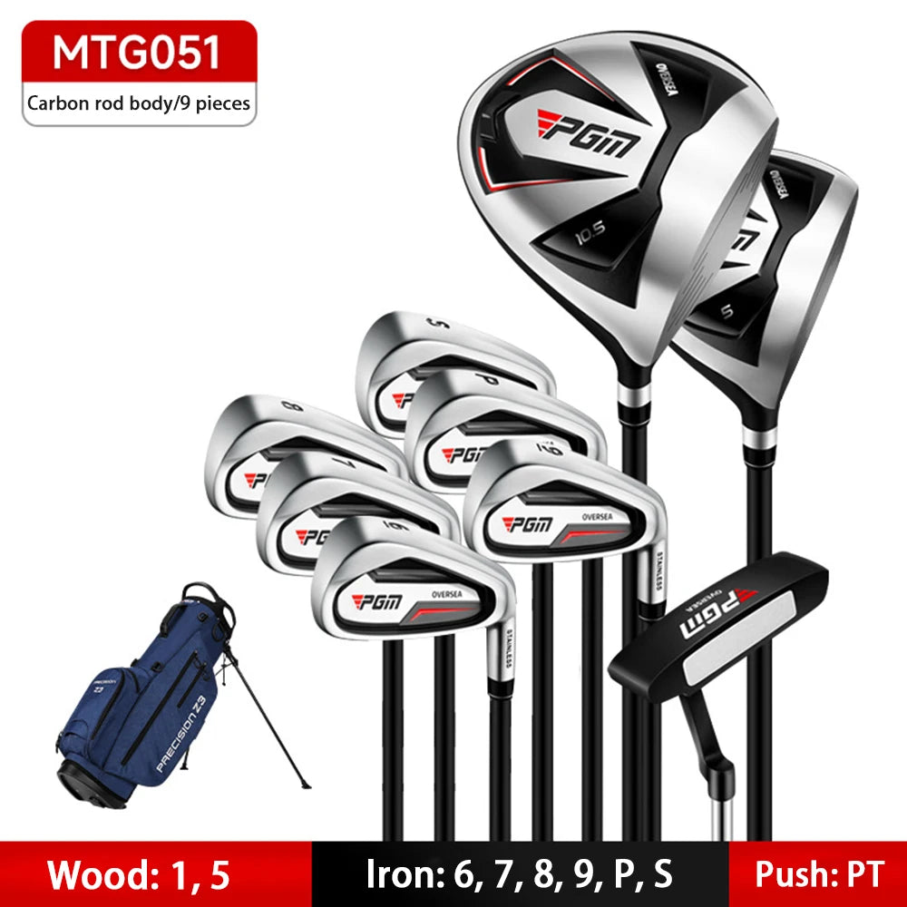 PGM Complete Golf Club Set for Men, Right Hand Combo Set, Beginner'S Training, Golf Rod, 4,9,12 Branch Men'S Golf Set