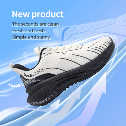 New Cushioning Running Shoes for Men Suitable Heavy Runners Lace up Sports Women Non-Slip Outdoor Athletic Male Sneakers