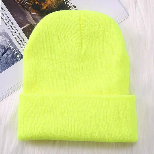 Winter Hats for Men Woman New Beanies Knitted Solid Cute Hat Girls Autumn Female Beanie Caps Warmer Bonnet Ladies Casual Cap