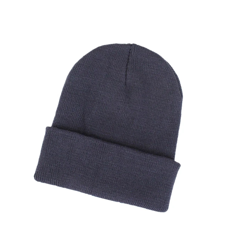 Unisex Winter Hats Solid Warm Soft Knitted Hats Autumn Acrylic Hip Hop Caps Women'S Skullies Beanies for Women Men Dropshipping