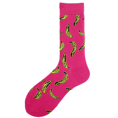 New Mens Sock Brand Diamond Ramen Astronaut Pattern Hip Hop Cool Socks for Men Winter Thick Long Skate Funny Socks Colorful