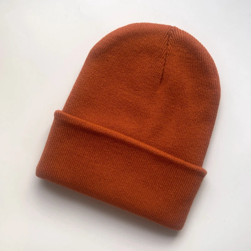 Unisex Winter Hats Solid Warm Soft Knitted Hats Autumn Acrylic Hip Hop Caps Women'S Skullies Beanies for Women Men Dropshipping
