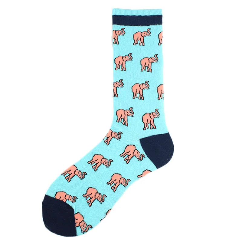 New Mens Sock Brand Diamond Ramen Astronaut Pattern Hip Hop Cool Socks for Men Winter Thick Long Skate Funny Socks Colorful
