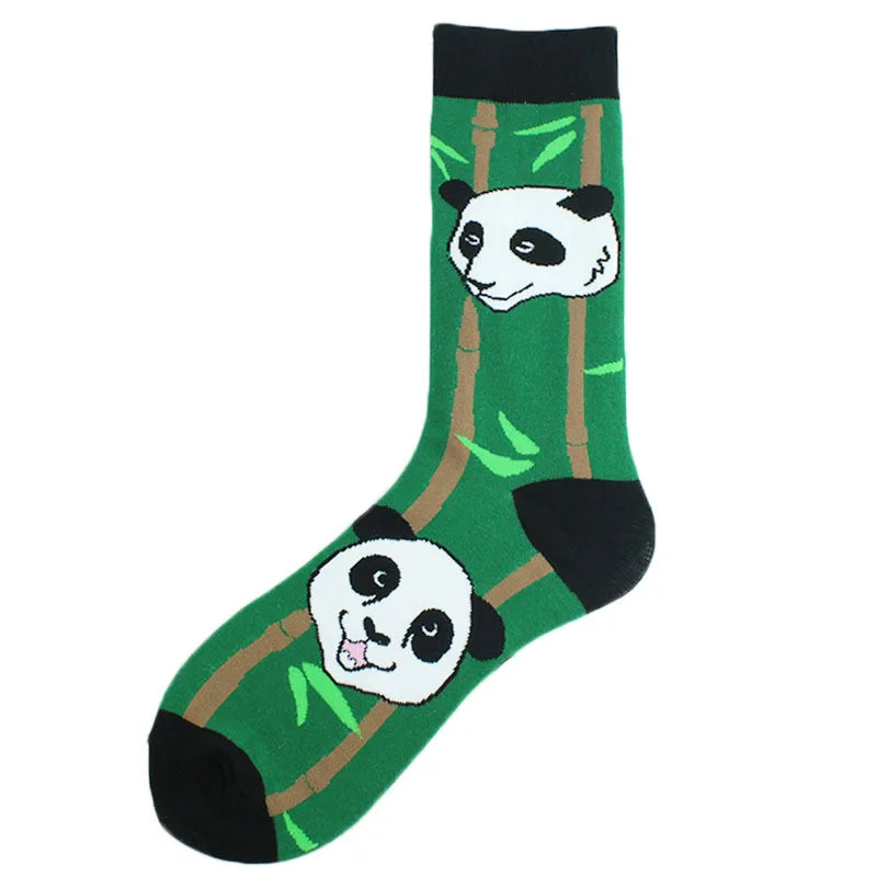 New Mens Sock Brand Diamond Ramen Astronaut Pattern Hip Hop Cool Socks for Men Winter Thick Long Skate Funny Socks Colorful