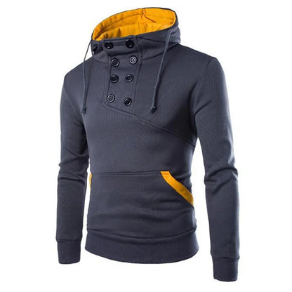 Autumn New Men Hoodies Sweatshirts Casual Solid Long Sleeve Hoodie Men Slim Fit Pullovers Sweatshirt plus Size Hoody Streetwear