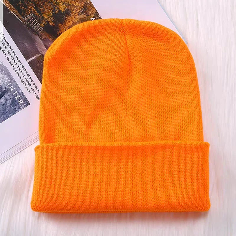 Winter Hats for Men Woman New Beanies Knitted Solid Cute Hat Girls Autumn Female Beanie Caps Warmer Bonnet Ladies Casual Cap