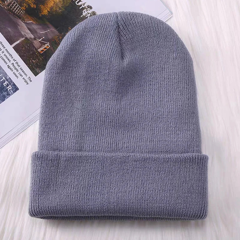 Winter Hats for Men Woman New Beanies Knitted Solid Cute Hat Girls Autumn Female Beanie Caps Warmer Bonnet Ladies Casual Cap