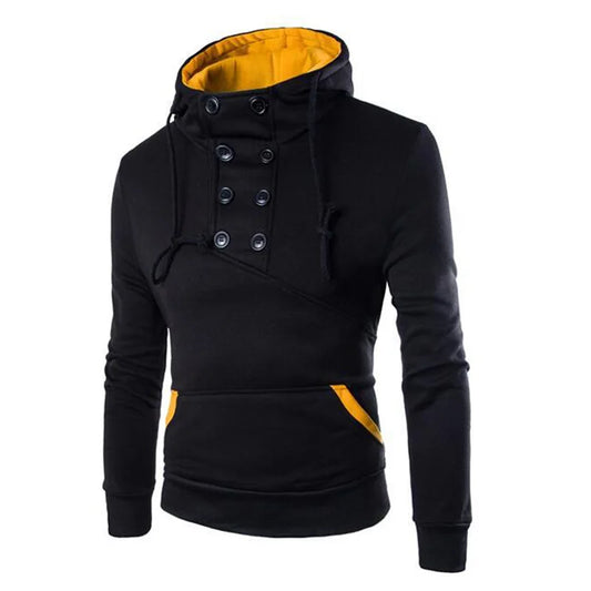 Autumn New Men Hoodies Sweatshirts Casual Solid Long Sleeve Hoodie Men Slim Fit Pullovers Sweatshirt plus Size Hoody Streetwear